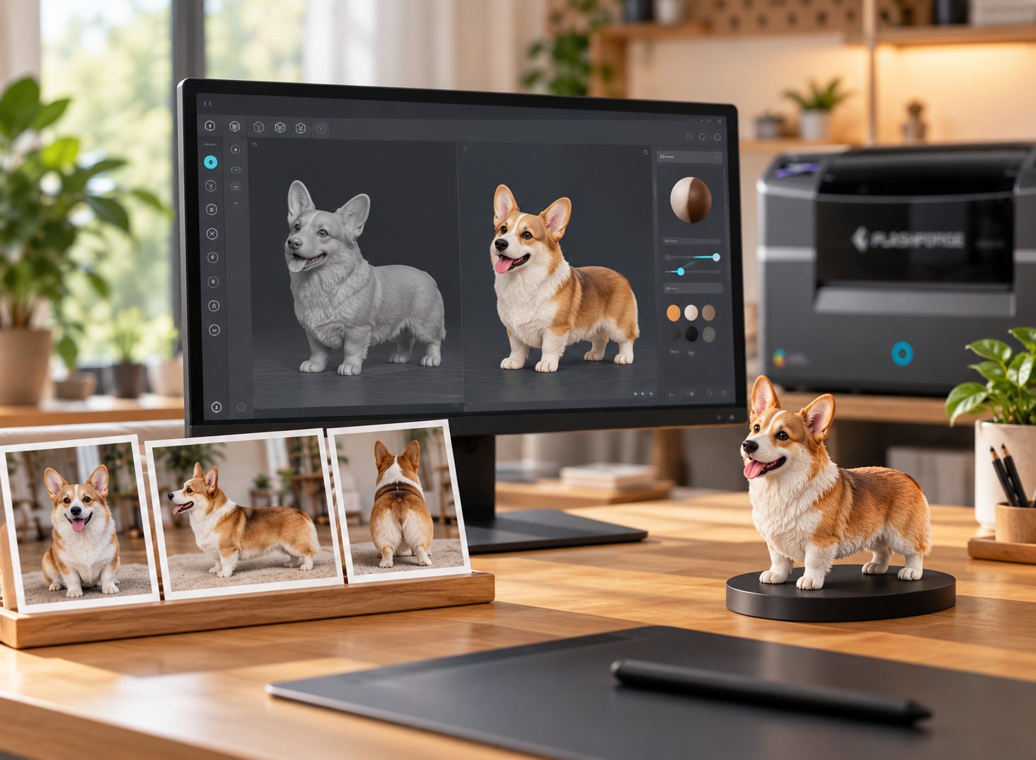 Flashforge CJ270: струйная фотополимерная печать с CMYK